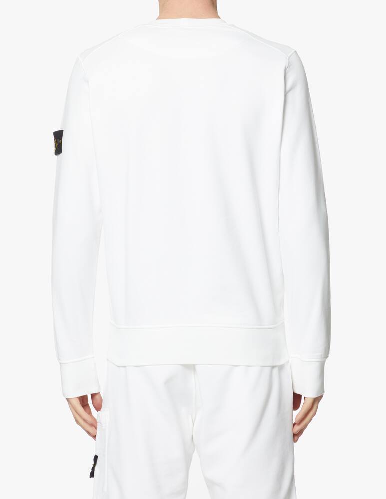 rinascente Stone Island Felpa girocollo basic - bianco