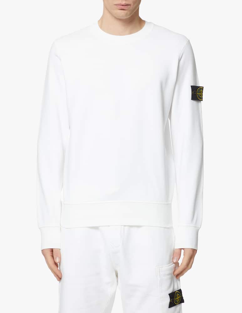 Stone Island Basic roundneck sweatshirt - white - picture 3