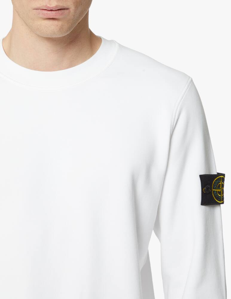 rinascente Stone Island Felpa girocollo basic - bianco