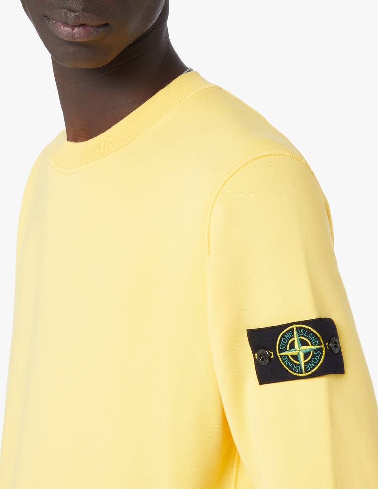 rinascente Stone Island Felpa girocollo basic - giallo