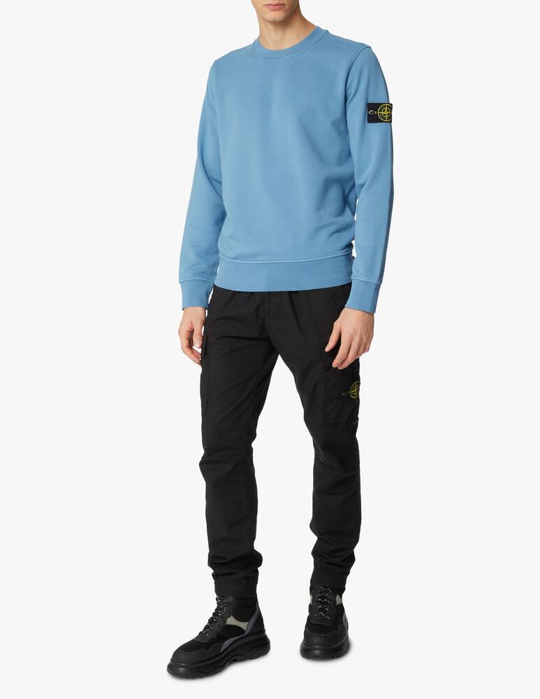 Stone Island Basic roundneck sweatshirt - light blue - picture 2 Stone Island Basic roundneck sweatshirt - light blue - picture 2