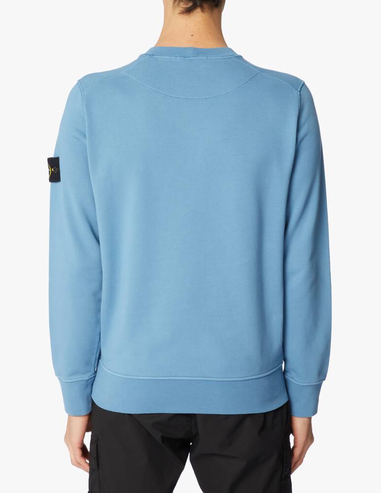 Stone Island Basic roundneck sweatshirt - light blue - picture 4 Stone Island Basic roundneck sweatshirt - light blue - picture 4