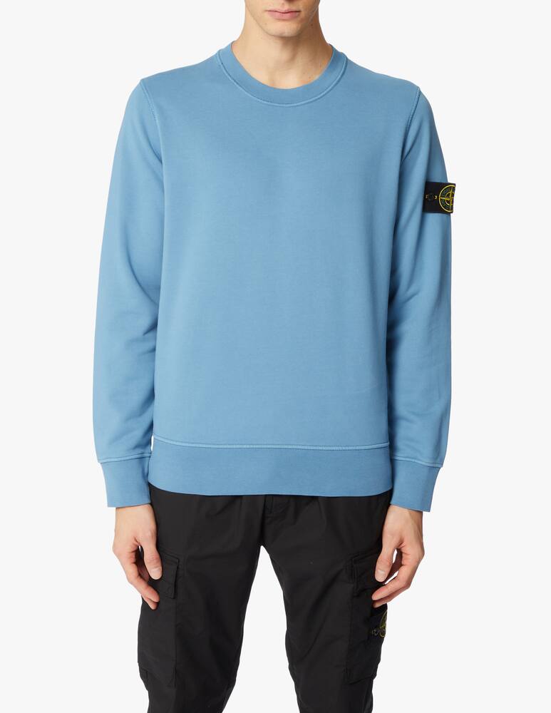 Stone Island Basic roundneck sweatshirt - light blue - picture 3 Stone Island Basic roundneck sweatshirt - light blue - picture 3