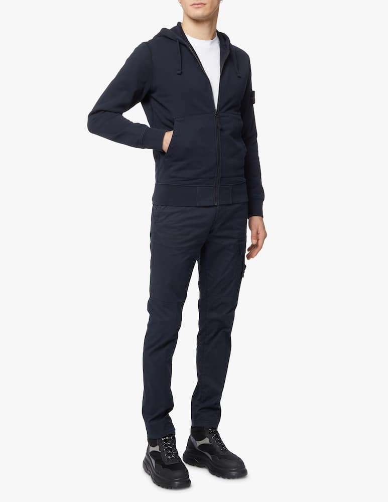 rinascente Stone Island Fzip hoodie - blue