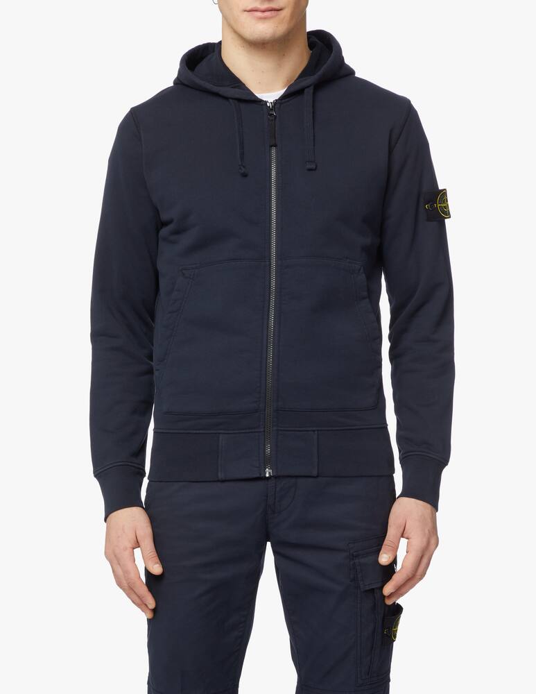 rinascente Stone Island Fzip hoodie - blue