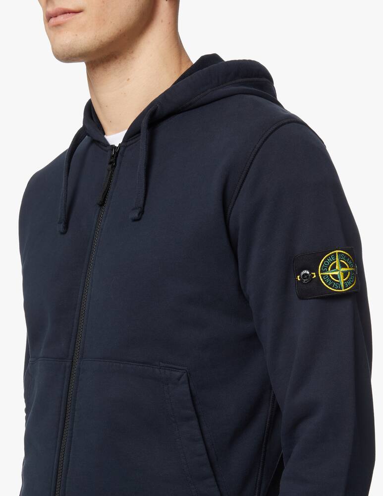 rinascente Stone Island Fzip hoodie - blue