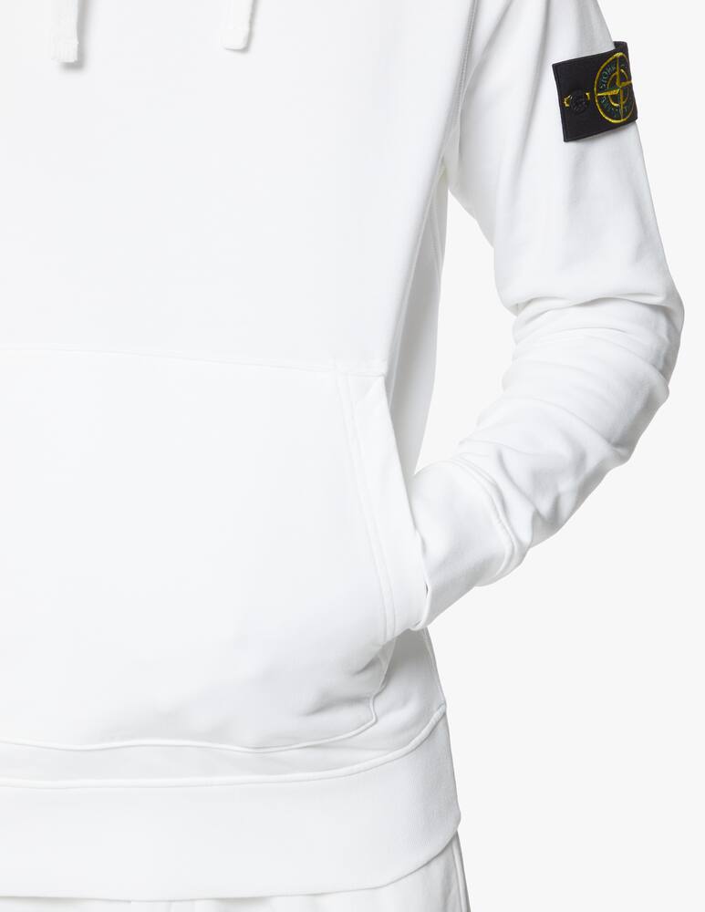 rinascente Stone Island Felpa con cappuccio cap - bianco