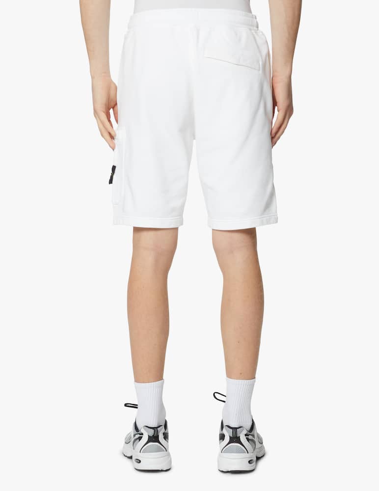 Stone Island Pantaloni corti felpa - bianco - immagine 3