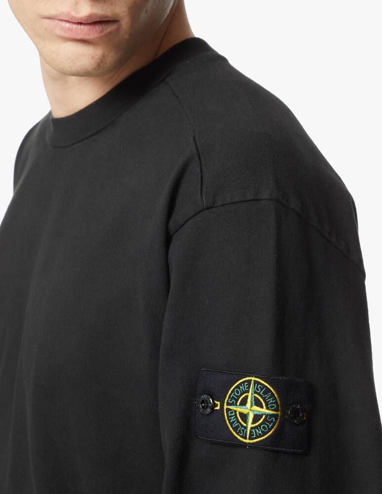 rinascente Stone Island Light jersey roundneck sweatshirt - black