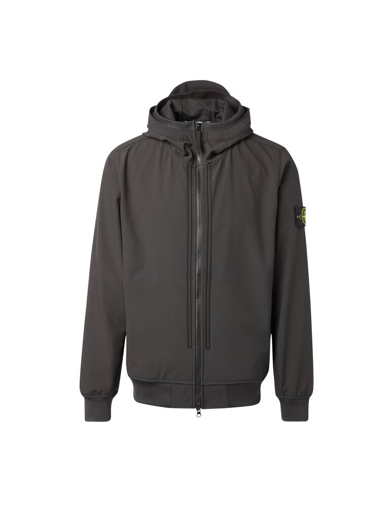 rinascente Stone Island Giacca softshell cappuccio fisso - nero