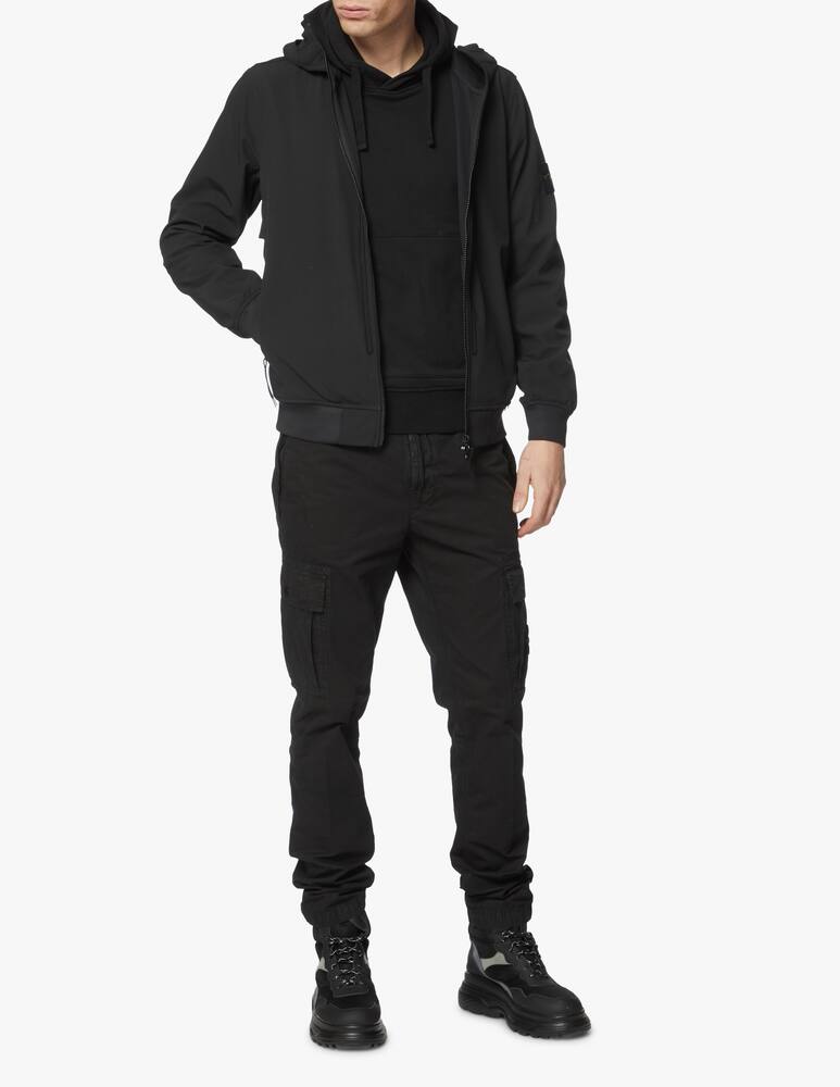 rinascente Stone Island Giacca softshell cappuccio fisso - nero