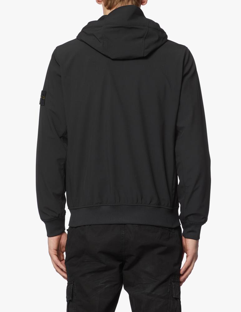 rinascente Stone Island Giacca softshell cappuccio fisso - nero