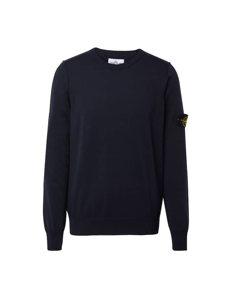 rinascente Stone Island Maglia girocollo in cotone morbido - blu