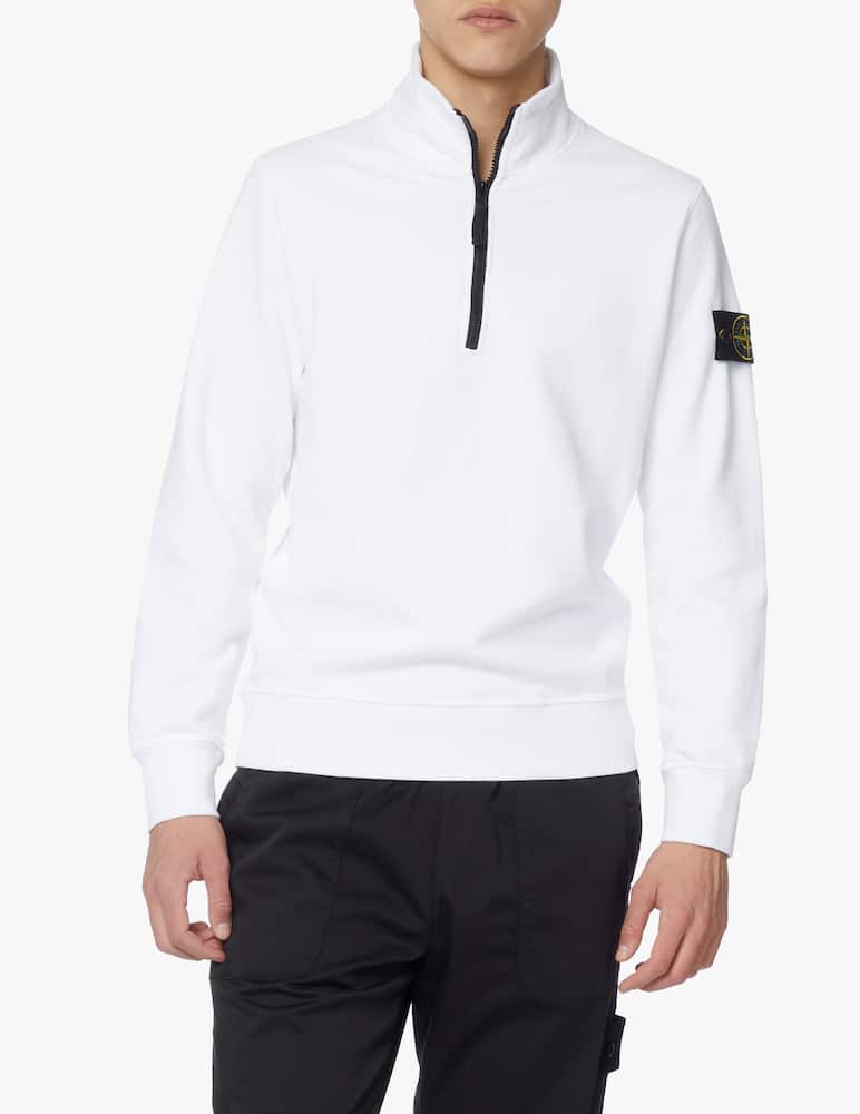 Stone Island Half zip sweatshirt - white - picture 1 Stone Island Half zip sweatshirt - white - picture 1