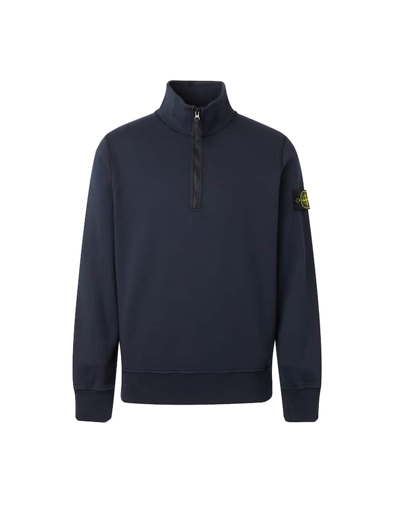 rinascente Stone Island Felpa mezza zip - blu