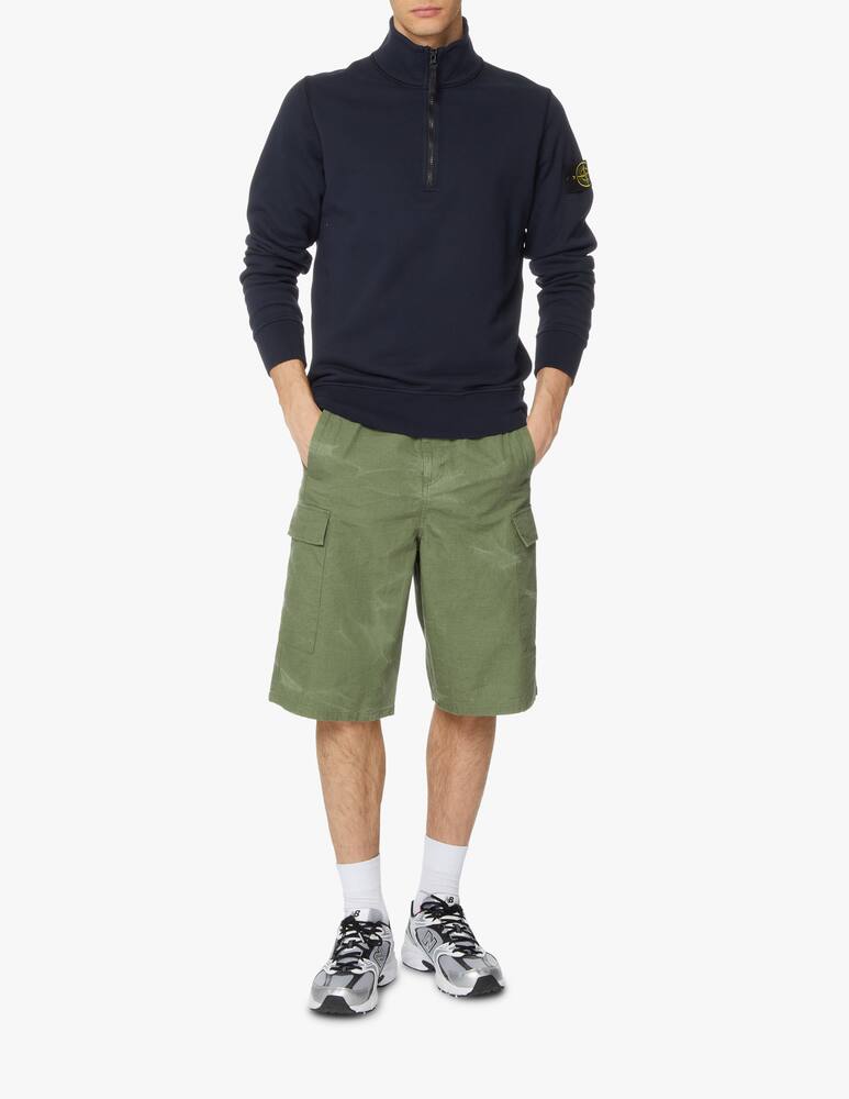 rinascente Stone Island Felpa mezza zip - blu