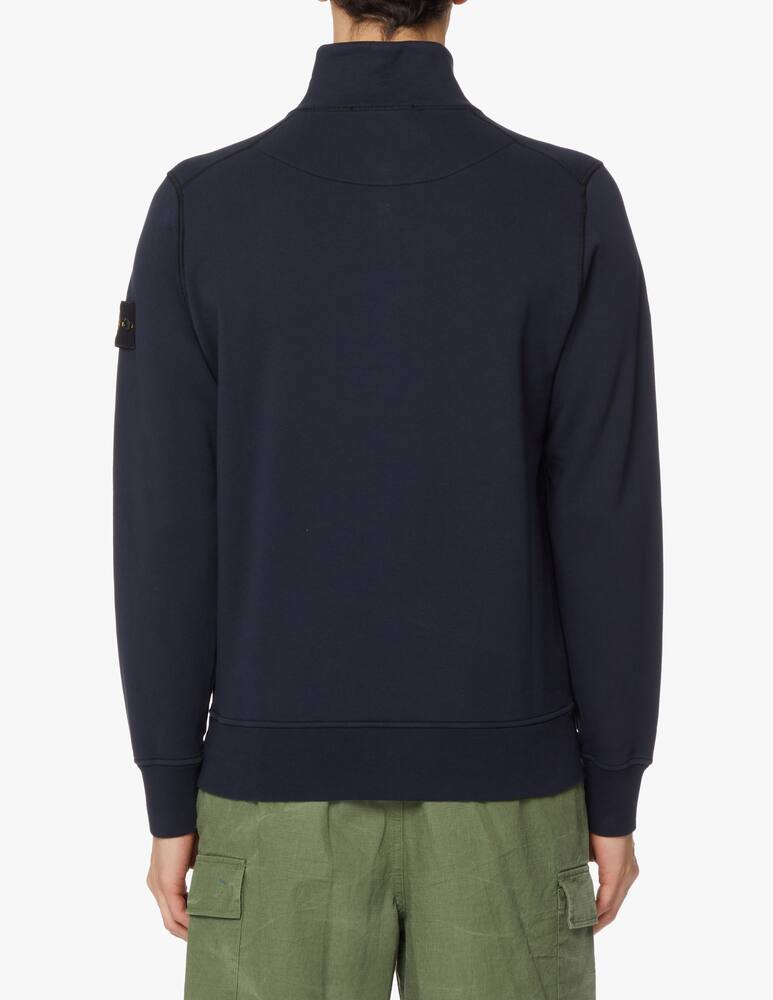 rinascente Stone Island Felpa mezza zip - blu