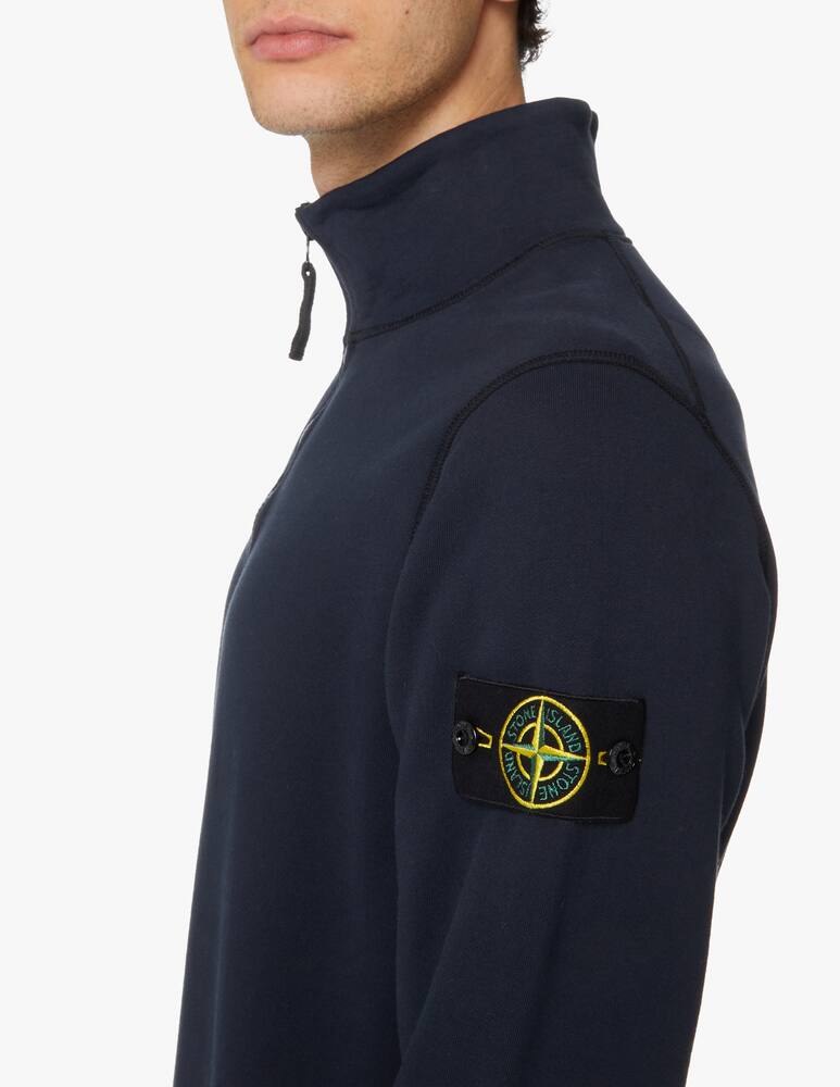 rinascente Stone Island Felpa mezza zip - blu