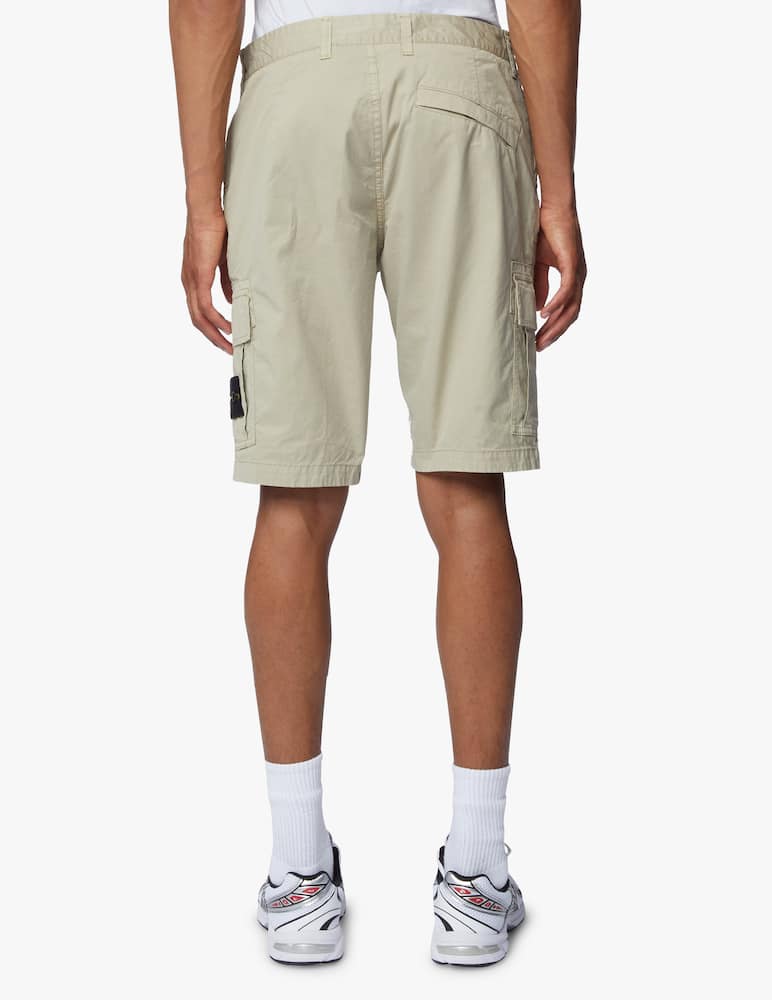 rinascente Stone Island Supima cotton cargo short - beige