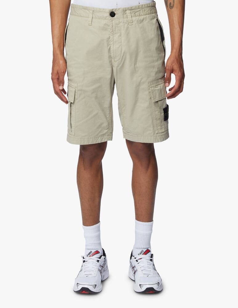 rinascente Stone Island Supima cotton cargo short - beige