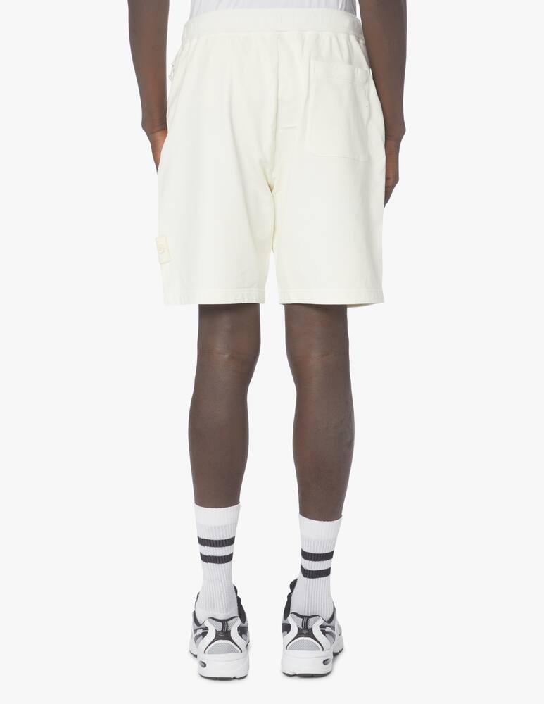 Stone Island Bermuda felpa ghost - bianco - immagine 3