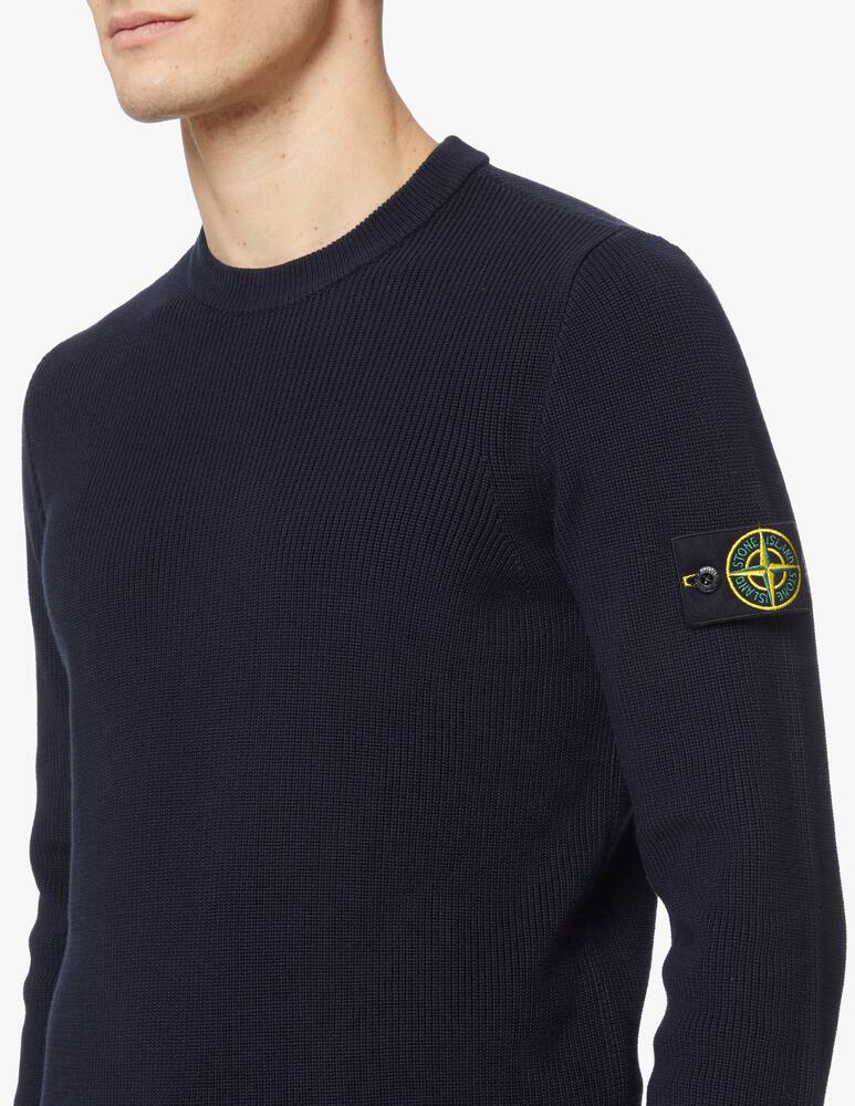 rinascente Stone Island Ribbed roundneck sweater - blue