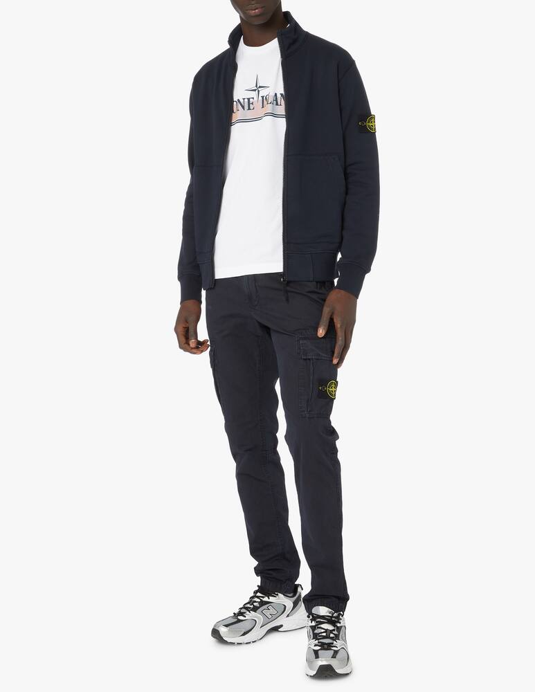 Stone Island Maglia fzip - blu - immagine 2 Stone Island Maglia fzip - blu - immagine 2