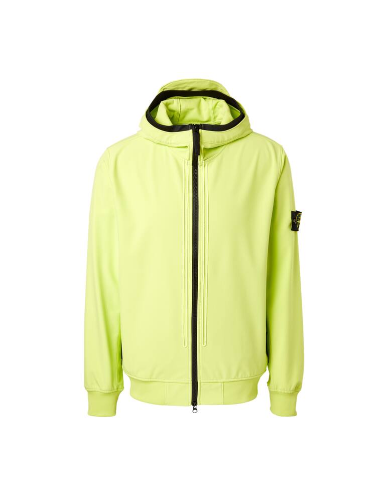 rinascente Stone Island Giacca softshell cappuccio fisso - verde