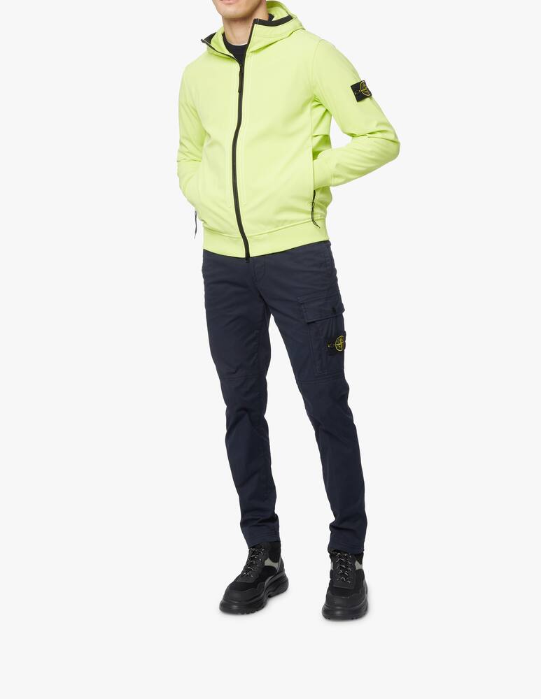 rinascente Stone Island Giacca softshell cappuccio fisso - verde