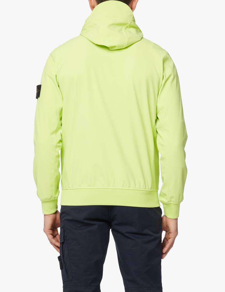 rinascente Stone Island Giacca softshell cappuccio fisso - verde