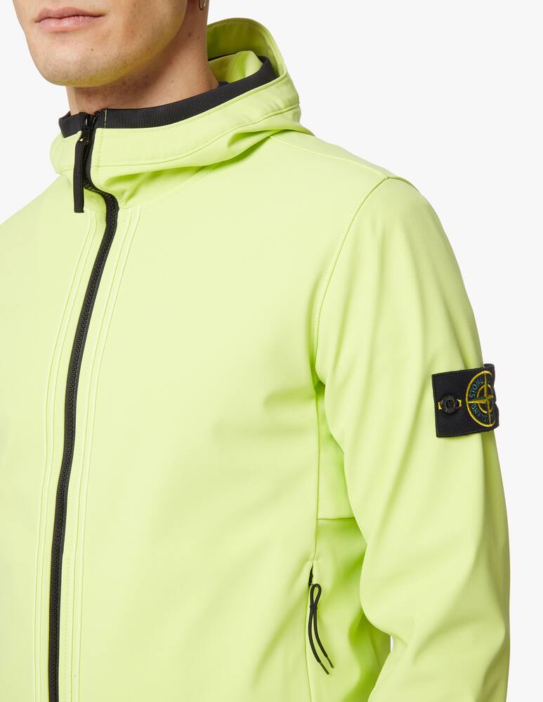 rinascente Stone Island Giacca softshell cappuccio fisso - verde