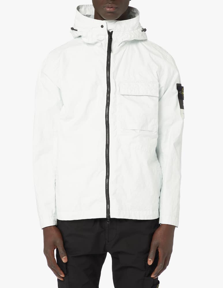 rinascente Stone Island Giacca membrana con cappuccio - grigio