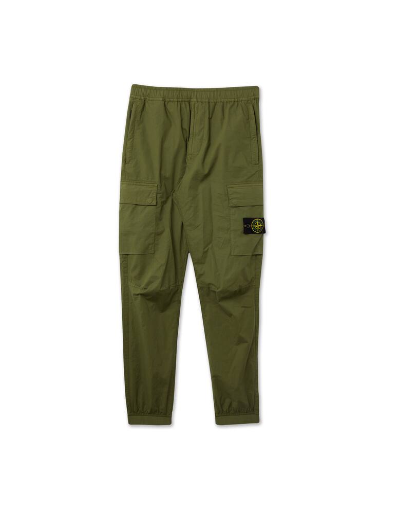 rinascente Stone Island Pantalone cargo jogger tela paracadute - oliva