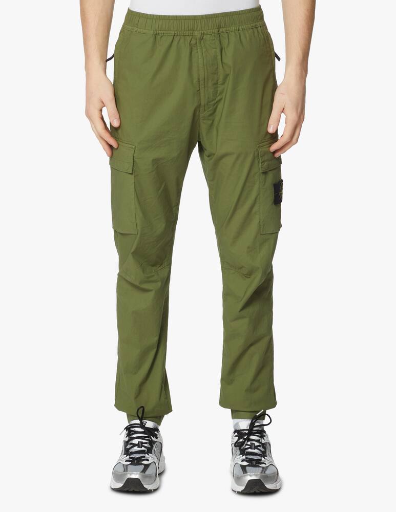 rinascente Stone Island Pantalone cargo jogger tela paracadute - oliva