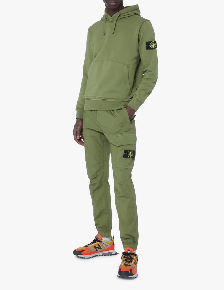 rinascente Stone Island Cap hoodie - olive