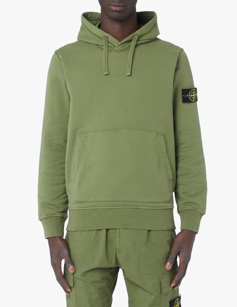 rinascente Stone Island Cap hoodie - olive