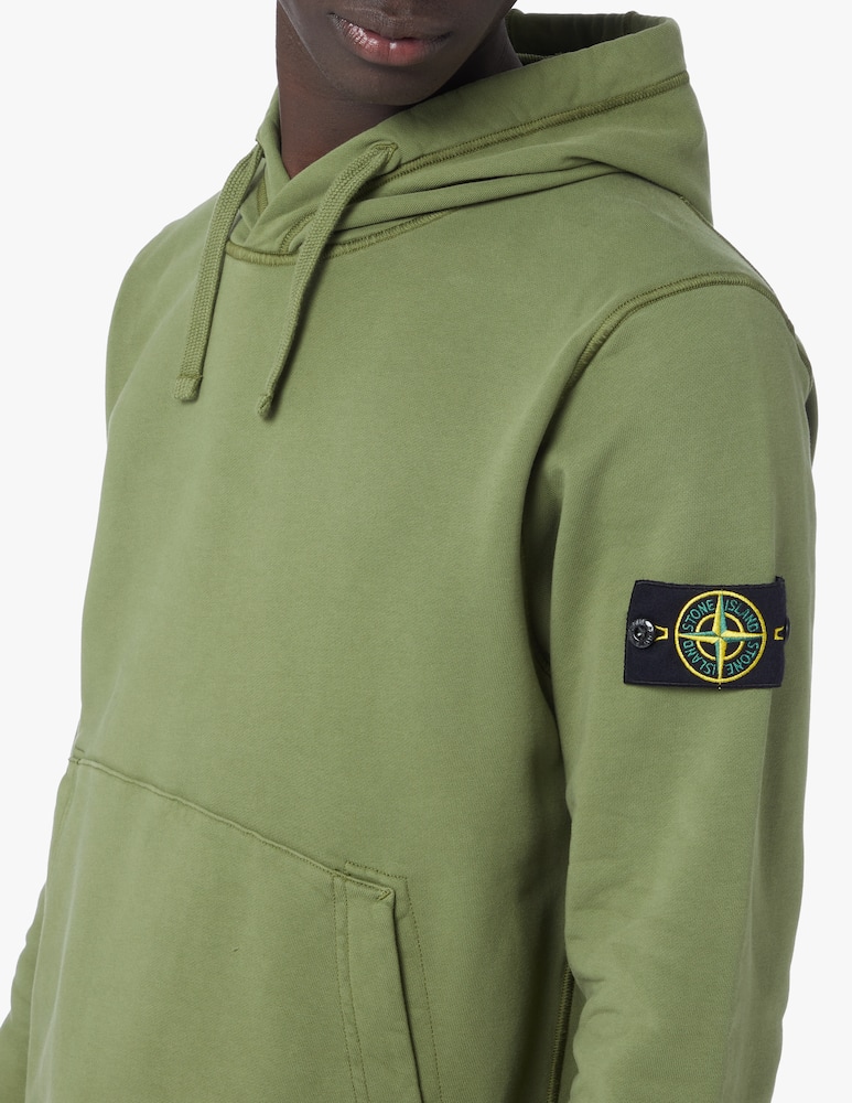 rinascente Stone Island Cap hoodie - olive