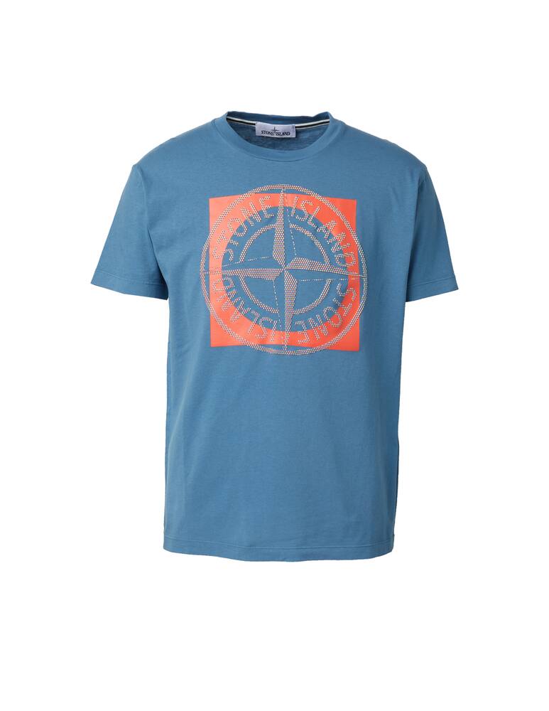 Stone Island Maglietta stampa pin davanti - azzurro - immagine 5 Stone Island Maglietta stampa pin davanti - azzurro - immagine 5