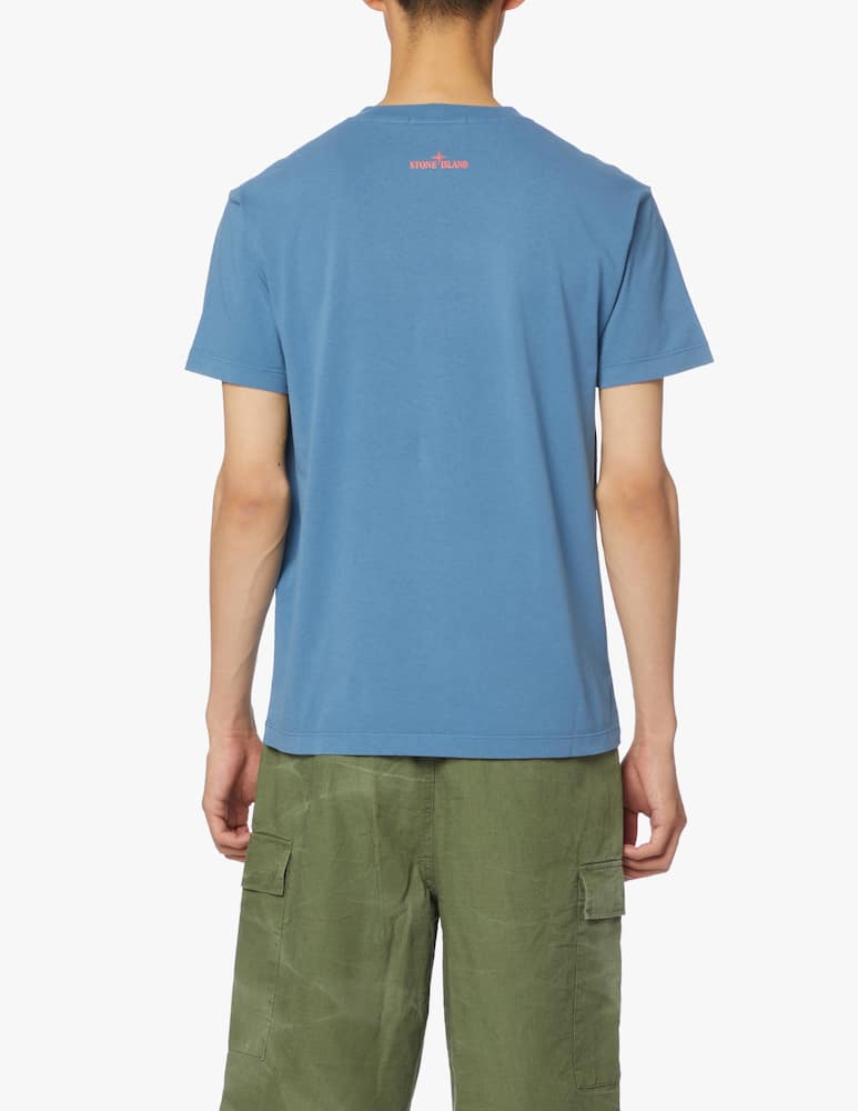 Stone Island Maglietta stampa pin davanti - azzurro - immagine 3 Stone Island Maglietta stampa pin davanti - azzurro - immagine 3