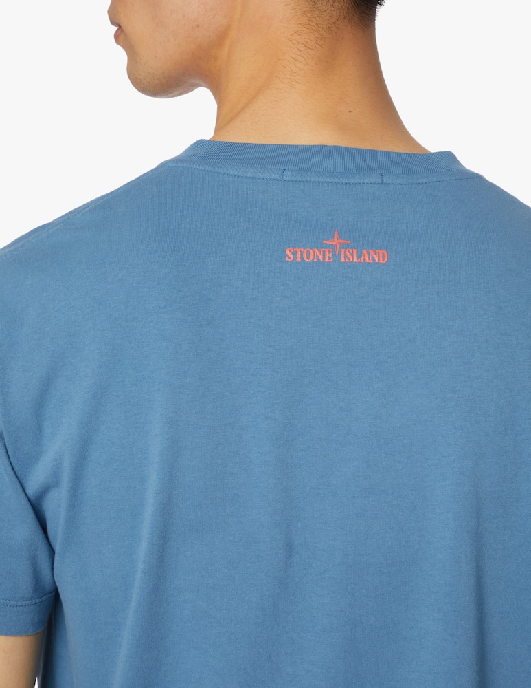 Stone Island Maglietta stampa pin davanti - azzurro - immagine 4 Stone Island Maglietta stampa pin davanti - azzurro - immagine 4