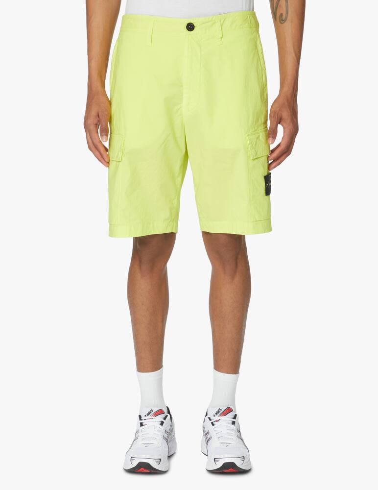 rinascente Stone Island Parachute canvas shorts - green