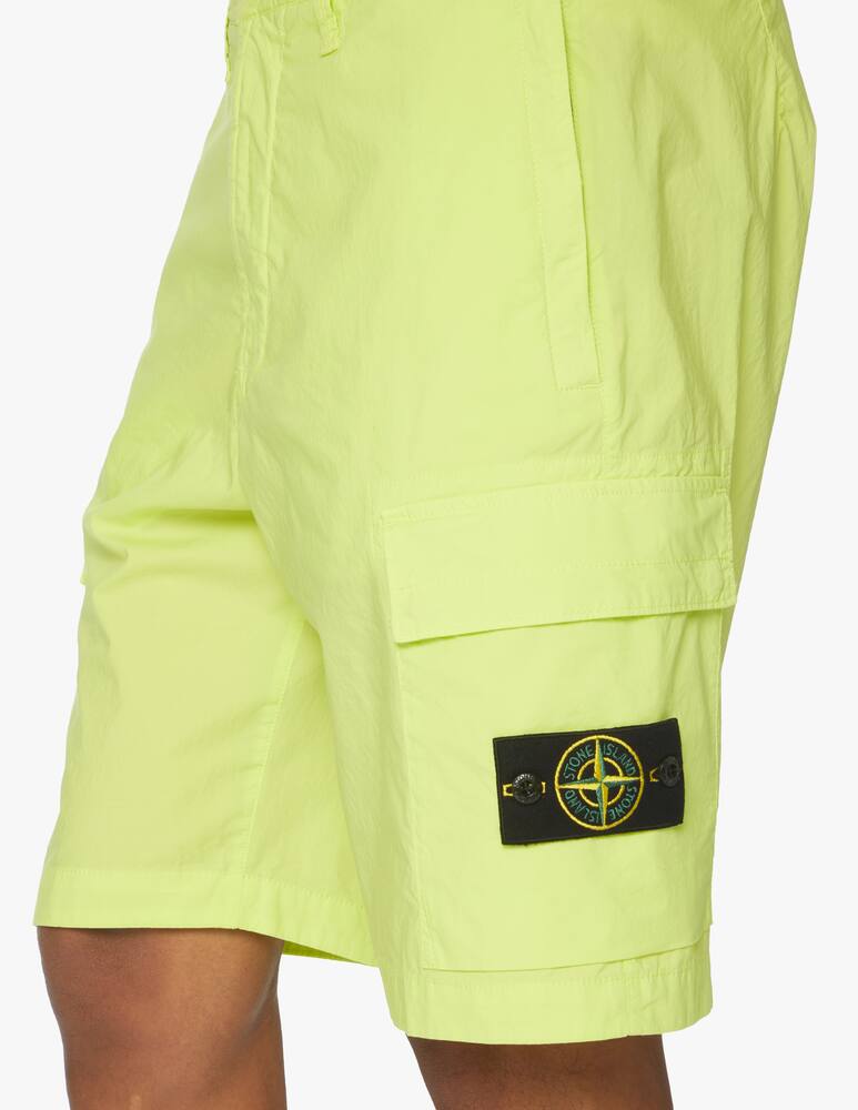 rinascente Stone Island Parachute canvas shorts - green