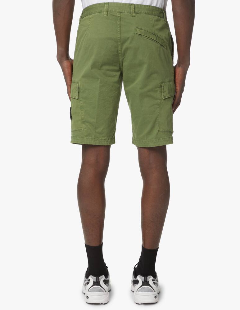 rinascente Stone Island Bermuda cargo broken twill - oliva
