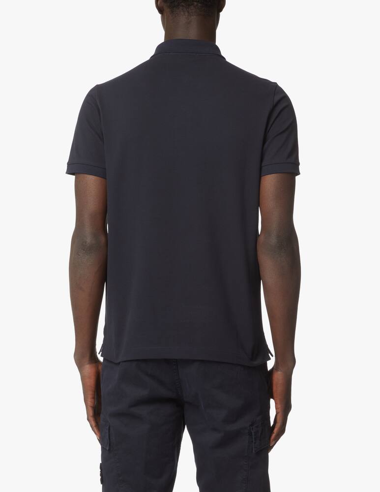 rinascente Stone Island Small star piquet polo - blue