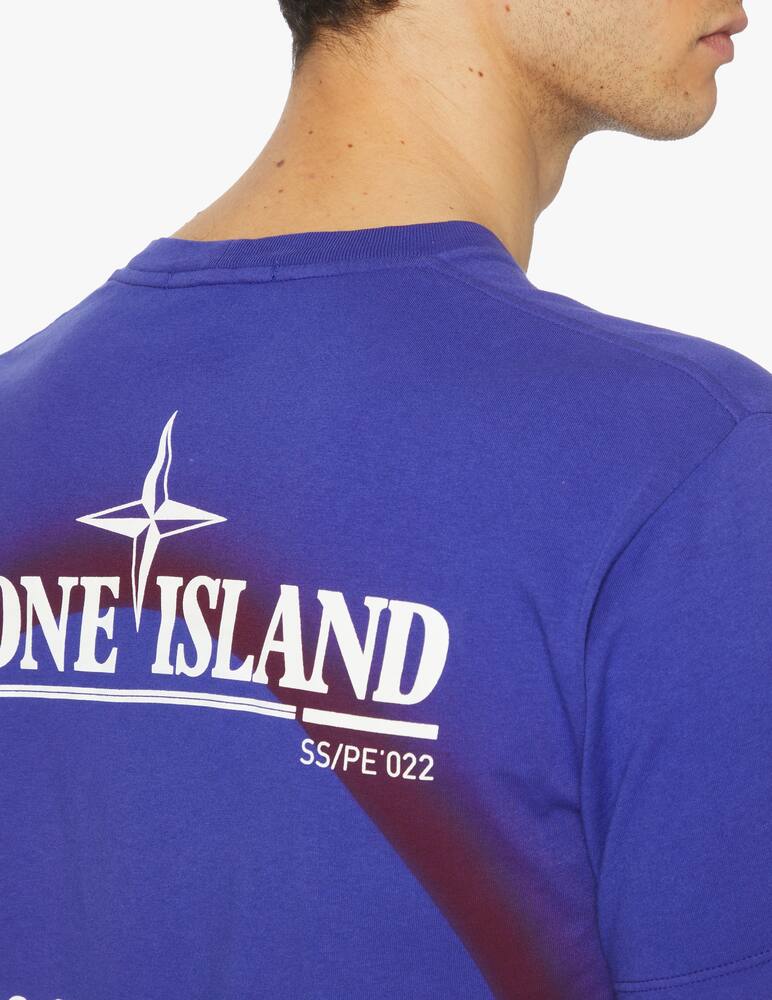 rinascente Stone Island Maglietta eclissi stampa retro - blu