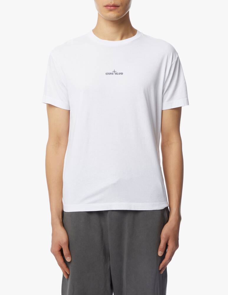 rinascente Stone Island Pin retro printed t-shirt - white
