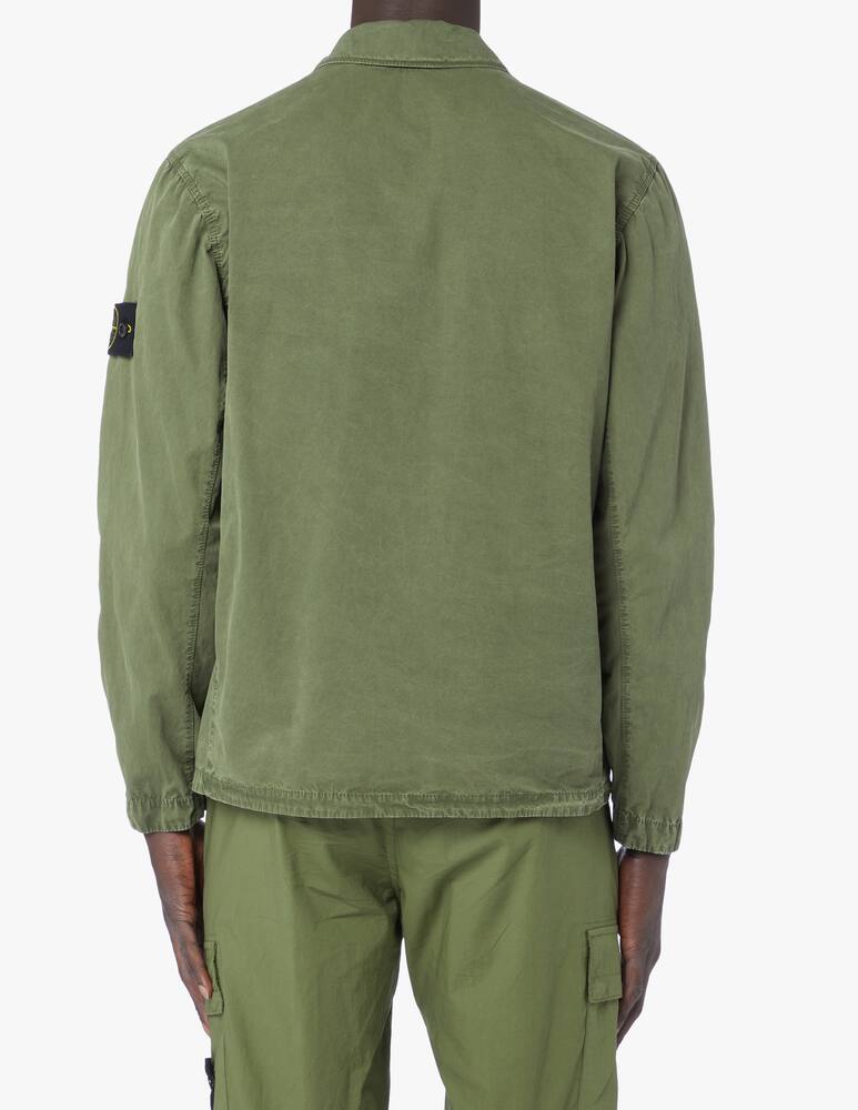 Stone Island Overshirt zip e taschino - oliva - immagine 3 Stone Island Overshirt zip e taschino - oliva - immagine 3
