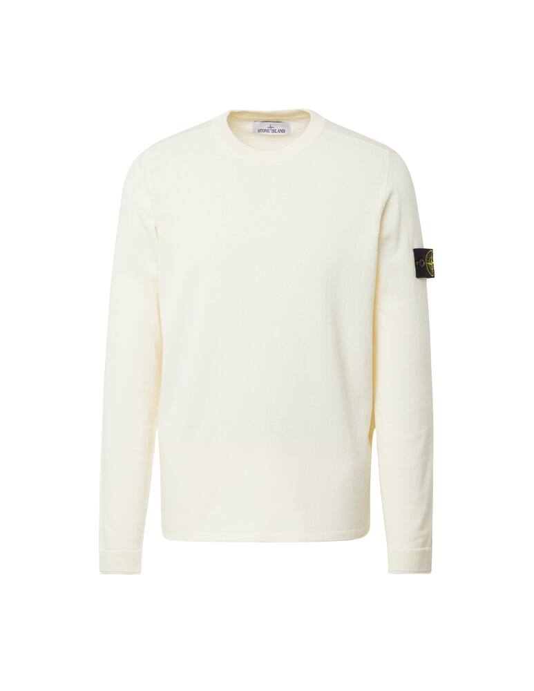 rinascente Stone Island Maglia girocollo cotone rustico - bianco