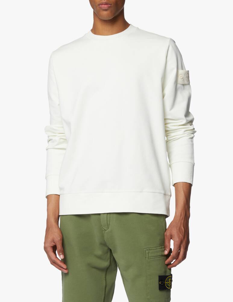 Stone Island Felpa girocollo ghost - bianco - immagine 1 Stone Island Felpa girocollo ghost - bianco - immagine 1