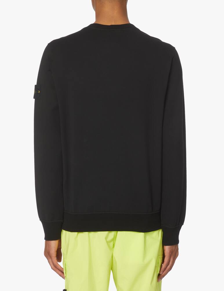 rinascente Stone Island 2zip pocket roundneck sweatshirt - black